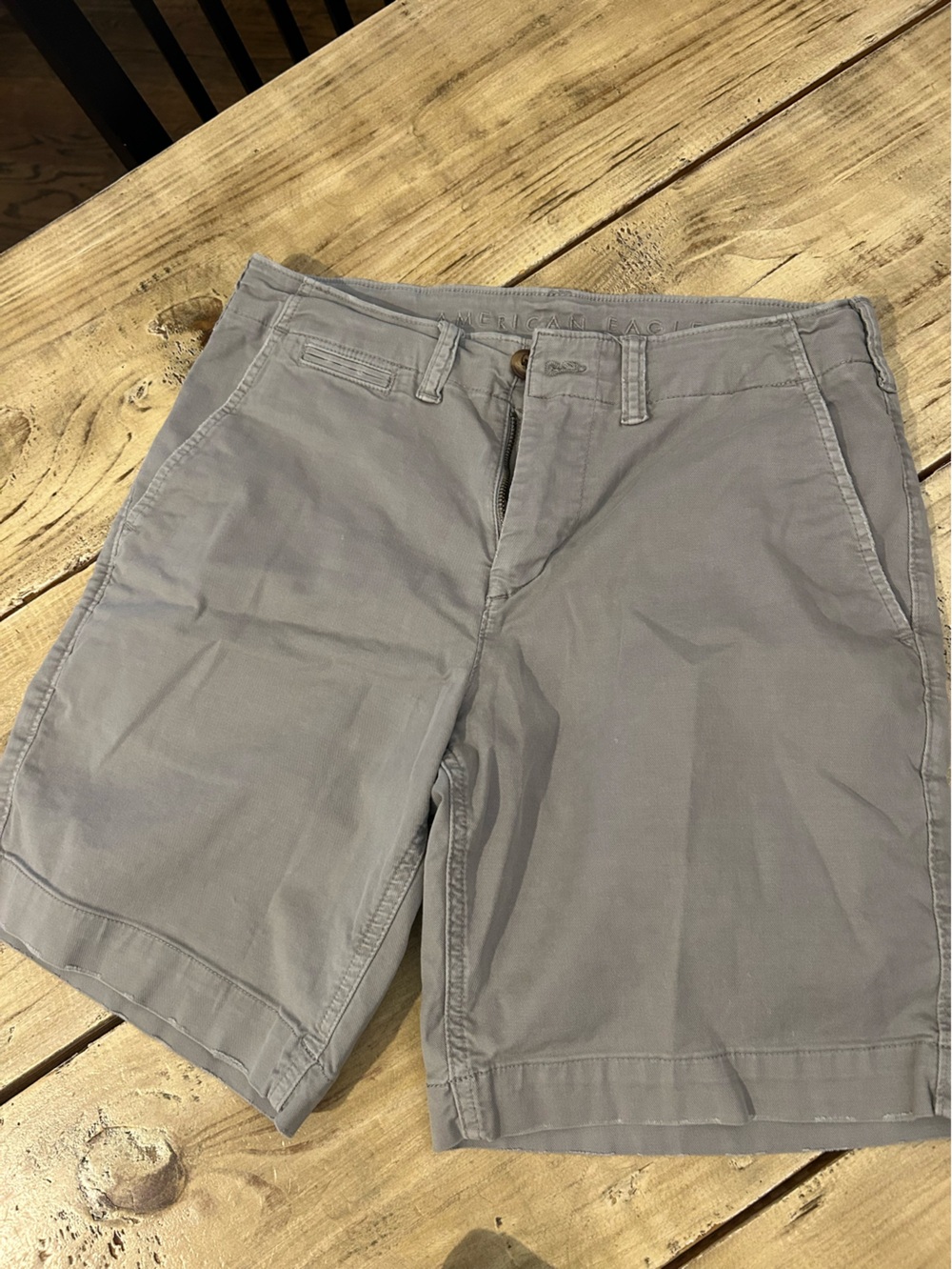 American Eagle Outfitters Men’s Flat Front Shorts - Gray